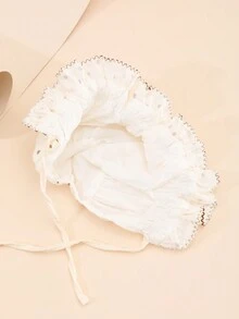 1頂嬰兒帽，可愛時尚蝴蝶結釦毛線帽，適用於男女寶寶秋季 - 彩色 - 查看 4