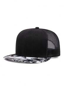 1pc Unisex Multicolor Coco Tree Pattern Hat, Fashionable And Creative Street Style Cap With Adjustable Snapback, Ideal For Traveling, Vacation, Cycling And Casual Wear - Multicolor - View 2