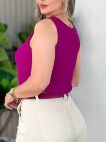 Women Tops - 乾枯玫瑰色 - 查看 2