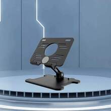 New 360 Degree Rotating Tablet Stand, Foldable Height-Adjustable Convenient Holder Compatible With Ipad And Other Tablets - Grey - View 6