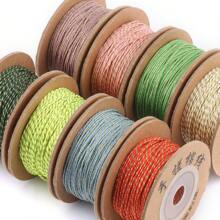 22 Yards Boutique Hand Rubbing  Golden Silk Thread 1.0mm Macrame Cord Bracelet Braided String DIY Tassels Beading Rope - Thread - View 4