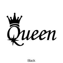 Humorous Decoration Car Decal Engraving Car Window Wall Queen The Queen Vinyl Sticker - Black - View 1