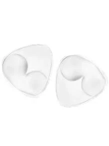 2pcs Sports Bra Inserts, Silicone Push Up Pad Bra Cup Enhancer Nipple Cover Sticker