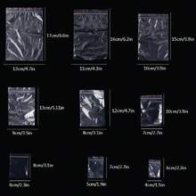 100入裝透明塑膠自封禮品袋，密封拉鍊袋