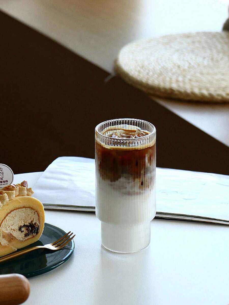 1pc Clear Glass Cup Back To School