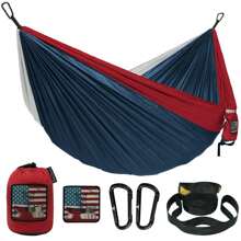 Camping Hammock - Camping Essentials, Portable Hammock W/Tree Straps, Single Or Double Hammock For Outside, Hiking, And Travel
