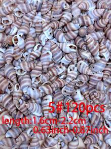 30/60/120pcs Creative Fashionable DIY Natural Shell Pendant (With Hole) Set, Including Various Types Of Shell & Conch Pendant For Making Bracelets, Necklaces, Beaded Jewelry, Beach Vacation Style Accessories