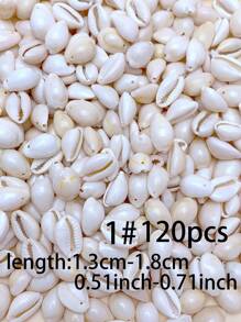 30/60/120pcs Creative Fashionable DIY Natural Shell Pendant (With Hole) Set, Including Various Types Of Shell & Conch Pendant For Making Bracelets, Necklaces, Beaded Jewelry, Beach Vacation Style Accessories