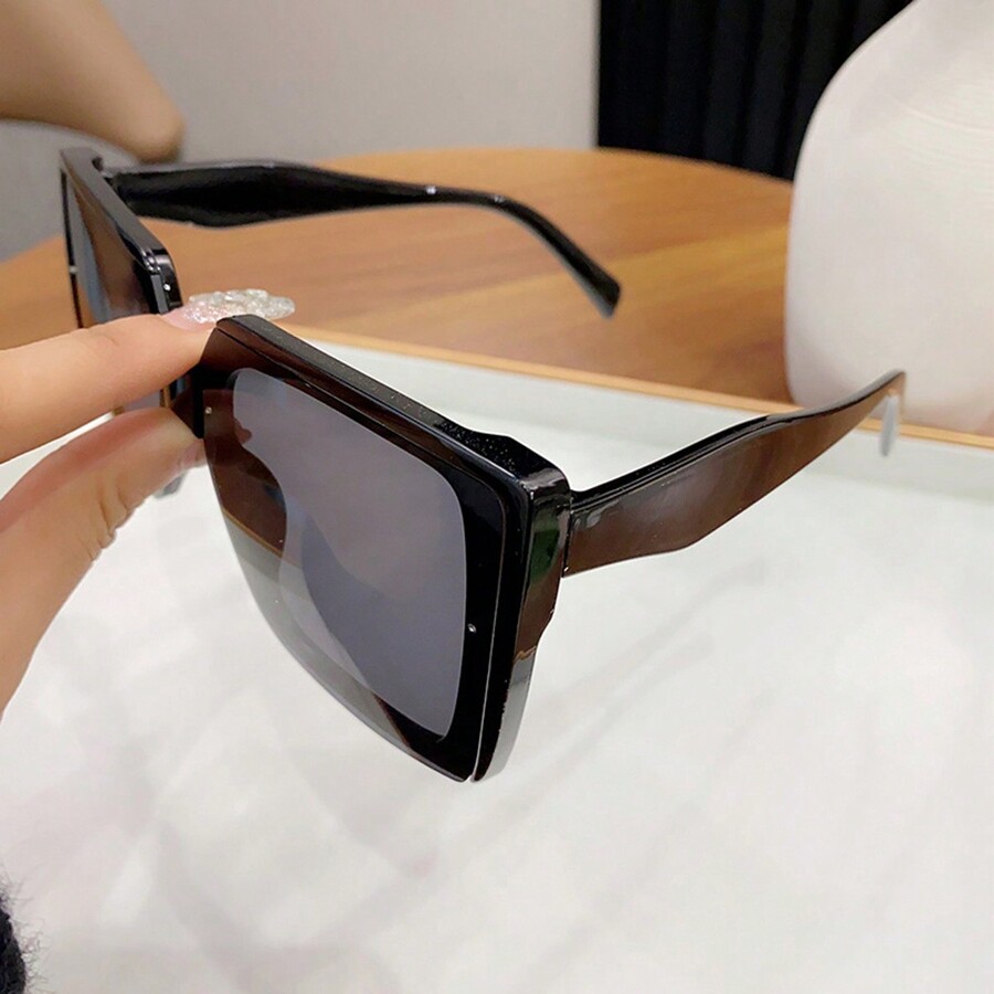 2024 New Fashion UV Protection Sunglasses, Women's Black Shades SHEIN USA