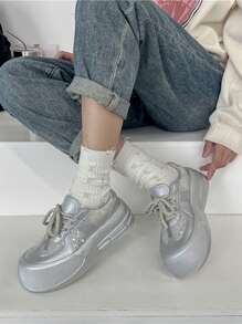 New Spring/Summer Women's Fashion Outdoor Sneakers, Casual & Comfortable Sports Shoes With Laces