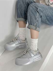 New Spring/Summer Women's Fashion Outdoor Sneakers, Casual & Comfortable Sports Shoes With Laces