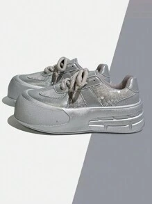 New Spring/Summer Women's Fashion Outdoor Sneakers, Casual & Comfortable Sports Shoes With Laces