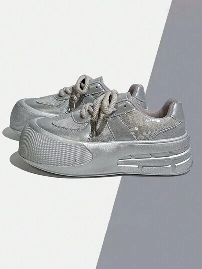 New Spring/Summer Women's Fashion Outdoor Sneakers, Casual & Comfortable Sports Shoes With Laces