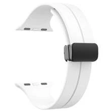 New Sport Magnetic Watchband Strap For Apple Watch Band 49mm 46mm 44mm 45mm 40mm 41mm 42mm 38mm Silicone Bracelet Compatible With IWatch Series 10 9 8 7 6 5 4 3 2 1 Se Ultra 1/2 - Multicolor - View 19