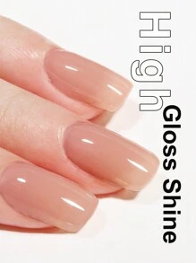 1pc15ml Naked Pink 49Models Gel Nail Polish, Soak Off Gel Nail Polish ,Long-Lasting And LED/UV Lamp Quick-Drying, For Home Salon Nail Art DIY - 藕粉色 - 查看 3