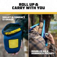 Camping Hammock - Camping Essentials, Portable Hammock W/Tree Straps, Single Or Double Hammock For Outside, Hiking, And Travel