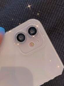 Phim bảo vệ ống kính máy ảnh và mặt sau điện thoại bằng đá lấp lánh mới tương thích với iPhone 14 Pro/15, miếng dán đá lấp lánh tương thích với iPhone 13 Pro Max/12/11 phủ toàn diện dùng cho kính chắn gió hàng ngày, văn phòng, gia đình, ốp bảo vệ ống kính máy ảnh bằng pha lê lấp lánh chống nước chống sốc chống rơi chống rơi chống trầy xước chống bám vân tay - Bạc - Xem 3