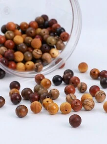 Cuentas de madera de 8mm de color café, cuentas sueltas adecuadas para hacer joyas DIY como pulseras, collares, aretes, cadenas de teléfonos móviles, rosarios, etc. -9 estilos para elegir