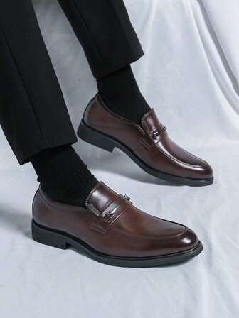 新款時尚男士英式時尚正式皮鞋