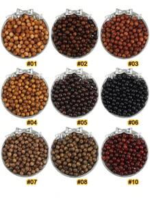 Cuentas de madera de 8mm de color café, cuentas sueltas adecuadas para hacer joyas DIY como pulseras, collares, aretes, cadenas de teléfonos móviles, rosarios, etc. -9 estilos para elegir