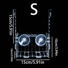 1pc High Definition Clear Acrylic Turtle Isolation Box, Ideal For Turtle & Fish Breeding And Nurturing, Suitable For Aquariums - Clear - View 9
