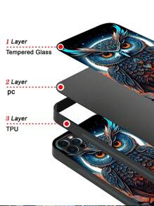 1 Ốp điện thoại thời trang với vỏ cứng bằng kính & viền TPU mềm, mỏng, chống sốc và chống trầy xước, tương thích với IPhone/Samsung/Huawei/Xiaomi/Redmi/OPPO/OnePlus/Infinix - Nhiều màu - Xem 5