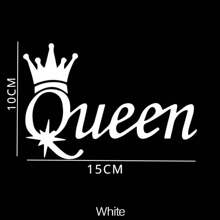 Humorous Decoration Car Decal Engraving Car Window Wall Queen The Queen Vinyl Sticker - Black - View 2
