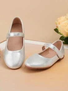 1pair Cute Gold Anti-Slip Flat Outdoor Princess Shoes For Spring Summer
