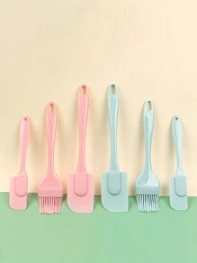 3入組矽膠烘焙刮刀，奶油刮刀，油漆刷，適用於烘焙烤、廚房油漆刷、烘焙工具組合、廚房用品、廚房工具 - 多色 - 查看 9