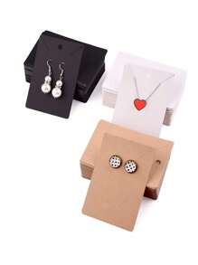 10/50/100pcs Earring & Necklace Display Card For Jewelry Packaging
