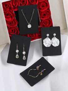 10/50/100pcs Earring & Necklace Display Card For Jewelry Packaging