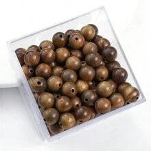 Cuentas de madera de 8mm de color café, cuentas sueltas adecuadas para hacer joyas DIY como pulseras, collares, aretes, cadenas de teléfonos móviles, rosarios, etc. -9 estilos para elegir