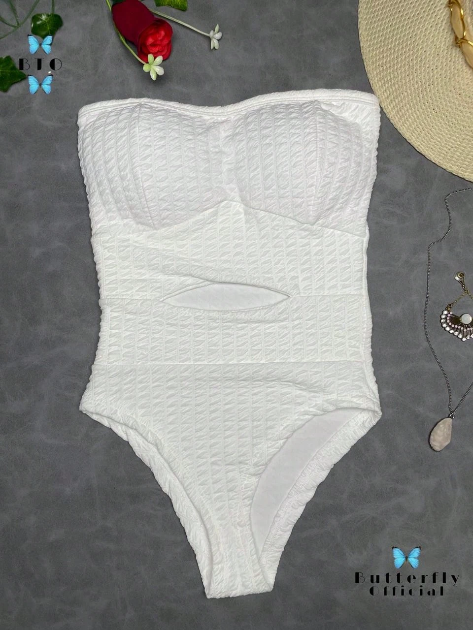 Women Bodysuits - 白色 - 查看 1