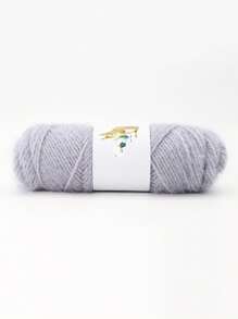 1pc Soft Tulle In Solid Color, For Knitting And Crocheting Sweaters, Shawls, Scarves, 75g/Pc