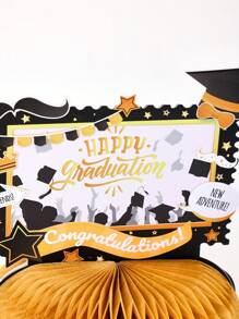 1pc Personalized Photo To Custom Graduation Decorations Class Of 2024 Graduation Party Decorations Honeycomb Centerpiece Table Decorations
