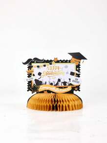 1pc Personalized Photo To Custom Graduation Decorations Class Of 2024 Graduation Party Decorations Honeycomb Centerpiece Table Decorations