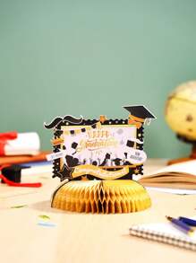 1pc Personalized Photo To Custom Graduation Decorations Class Of 2024 Graduation Party Decorations Honeycomb Centerpiece Table Decorations