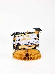 1pc Personalized Photo To Custom Graduation Decorations Class Of 2024 Graduation Party Decorations Honeycomb Centerpiece Table Decorations