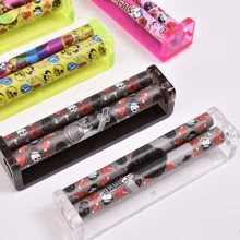 1Pc 78 Or 110 Mm Fashion Pattern Printing Manual Rolling Machine, Herb Cone Maker, Smoking Accessories, Gifts For Smokers.