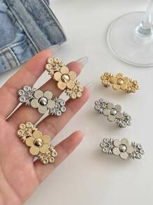 1pair/2pairs Metal Waistband Extender, No Sew Button For Jeans Trousers Pants, Adjustable Pants Button, Easy Fit Buttons