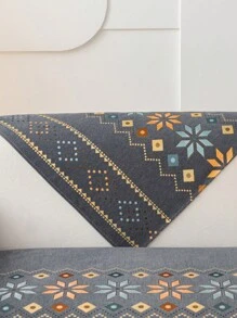 1件装四季通用波西米亚现代简约防滑沙发垫，沙发套，防尘，可机洗，沙发保护套，雪尼尔材质，适用于卧室、办公室、客厅、L型沙发和1/2/3/4人座沙发。