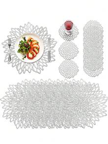 Decorative Placemats And Coasters Set, Including Non-Slip And Heat-Resistant Placemats And Coasters, Suitable For Table And Kitchen Decoration - Multicolor - View 37