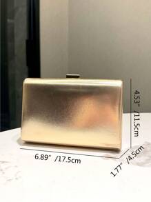 Clutch Evening Bag,Bridal Party Dinner Bag,Golden Glitter Evening Bag,Small Handbag Suitable For Parties,Dances,Weddings And Formal Occasions,Fashionable And Elegant Lady Metal Chain Shoulder BagTready Bride Bag, Perfect For Party,Wedding, Prom,Dinner/Banquet, Matching With Wedding Dress, Formal Dresses, Prom Dress, Birthday Dress, Party Dress