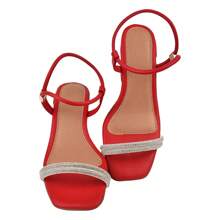 Women Heeled Sandals - 紅色 - 查看 3