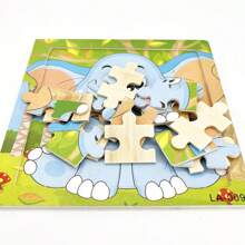 1pc 14.7cm/5.79in Wooden Jigsaw Puzzle Transportation Vehicle Marine Animal Style Puzzles Games Kids Educational Toy For Children - Wooden Puzzle - View 8