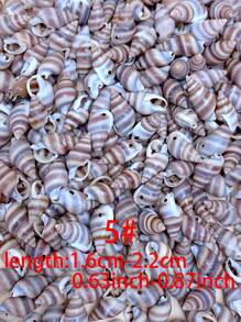 30/60/120pcs Creative Fashionable DIY Natural Shell Pendant (With Hole) Set, Including Various Types Of Shell & Conch Pendant For Making Bracelets, Necklaces, Beaded Jewelry, Beach Vacation Style Accessories