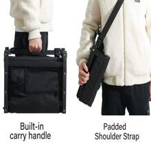 Stadium Seat For Bleachers With Back Support And Cushion Includes Shoulder Strap And Cup Holder(Single)