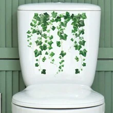 1 Peça Adesivo de vaso sanitário com flor desenhada - Multicolorido - Visão 12