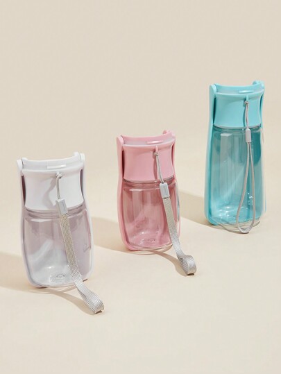 1pc 350ml/550ml Pet Outdoor Portable Collapsible Water Bowl, Random New/Old Model Delivery Water Bottle Camping