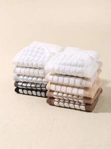 10 Pairs/Set Baby Non-Slip Short Socks With Cute Ears - Multicolor - View 3